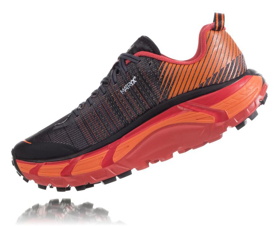 Hoka One One トレイルシューズ メンズ 黒/赤 - EVO マファテ2 - BH7145698